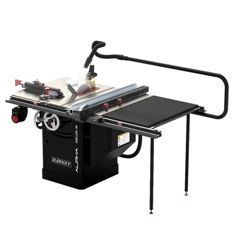 ALPHA HW110S-36Pro & 52Pro 10" 4HP Stain-less Cabinet Saw with Big Eye Rip Fence